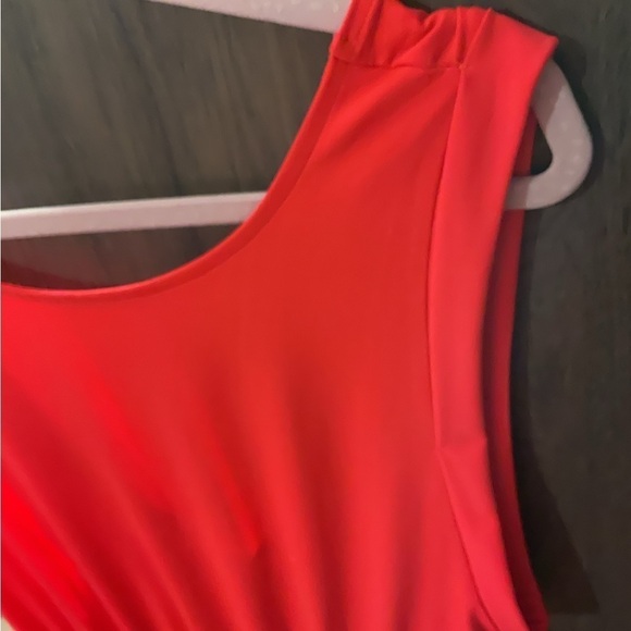 Beautiful summer dress, low back, sz 10, lots of stretch, capped sleeves, EUC - Picture 4 of 7